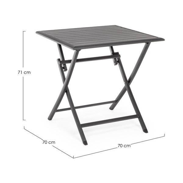 Măsuță de grădină din aluminiu 70x70 cm Elin – Bizzotto-image-3