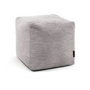 Fotoliu bean bag gri deschis cu tapițerie din catifea reiată Up! MooG – SLOWDOWN