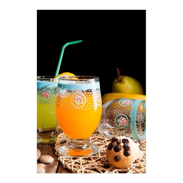 Set 3 pahare Mezzo Azul Duru, albastru, 200 ml-image-1