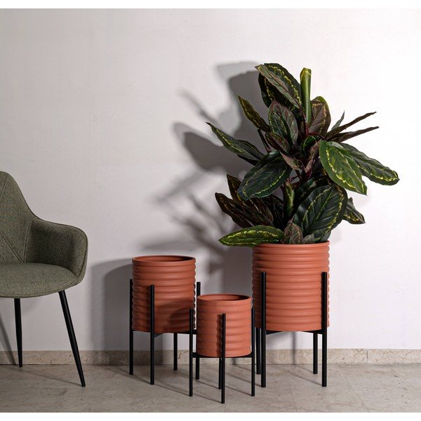 Ghivece decorative 3 buc. din metal ø 36 cm Milly – Mauro Ferretti-image-1