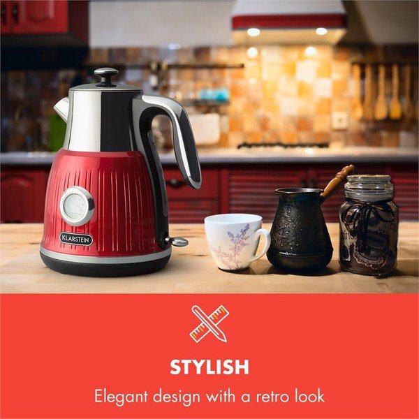 Fierbător electric Klarstein Cancan, roșu-image-1