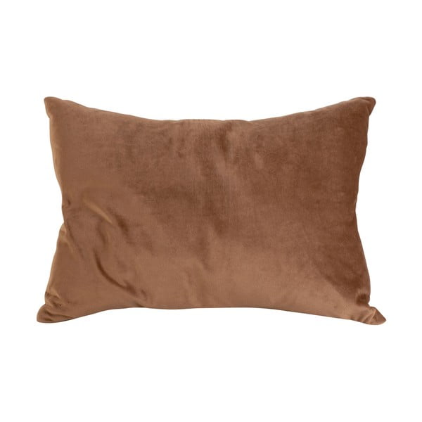 Pernă din catifea PT LIVING Ribbed, 50 x 30 cm, maro coniac-image-2
