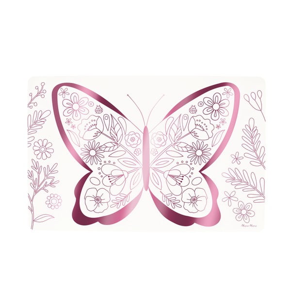 Suporturi pentru farfurii 8 buc. din hârtie 28x42.5 cm Butterflies & Flowers – Meri Meri-image-3