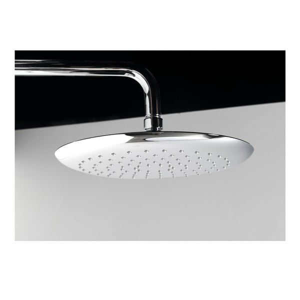 Set de duș argintiu lucios din alamă 131 cm cu robinet termostatic cu duș suspendat/cu duș de mână Solaris – Sapho-image-4