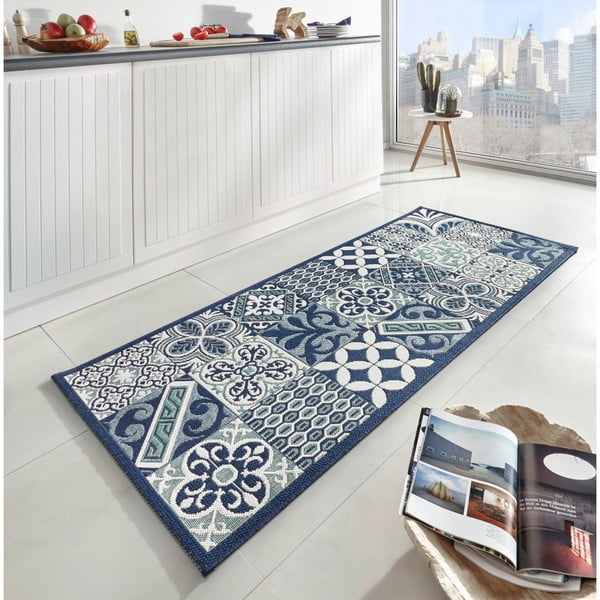 Covor de bucătărie / traversă Zala Living Accent, 80 x 200 cm, albastru-image-1