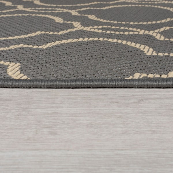 Covor de exterior gri/bej  tip traversă  230x66 cm Milan - Flair Rugs-image-4