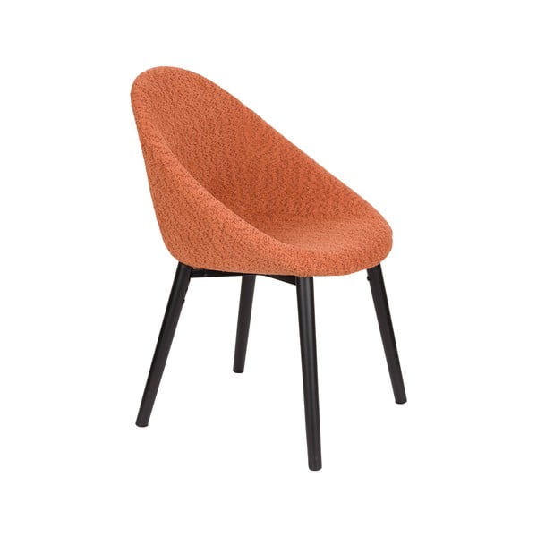 Scaun de sufragerie portocaliu tapițat Fenna – Dutchbone