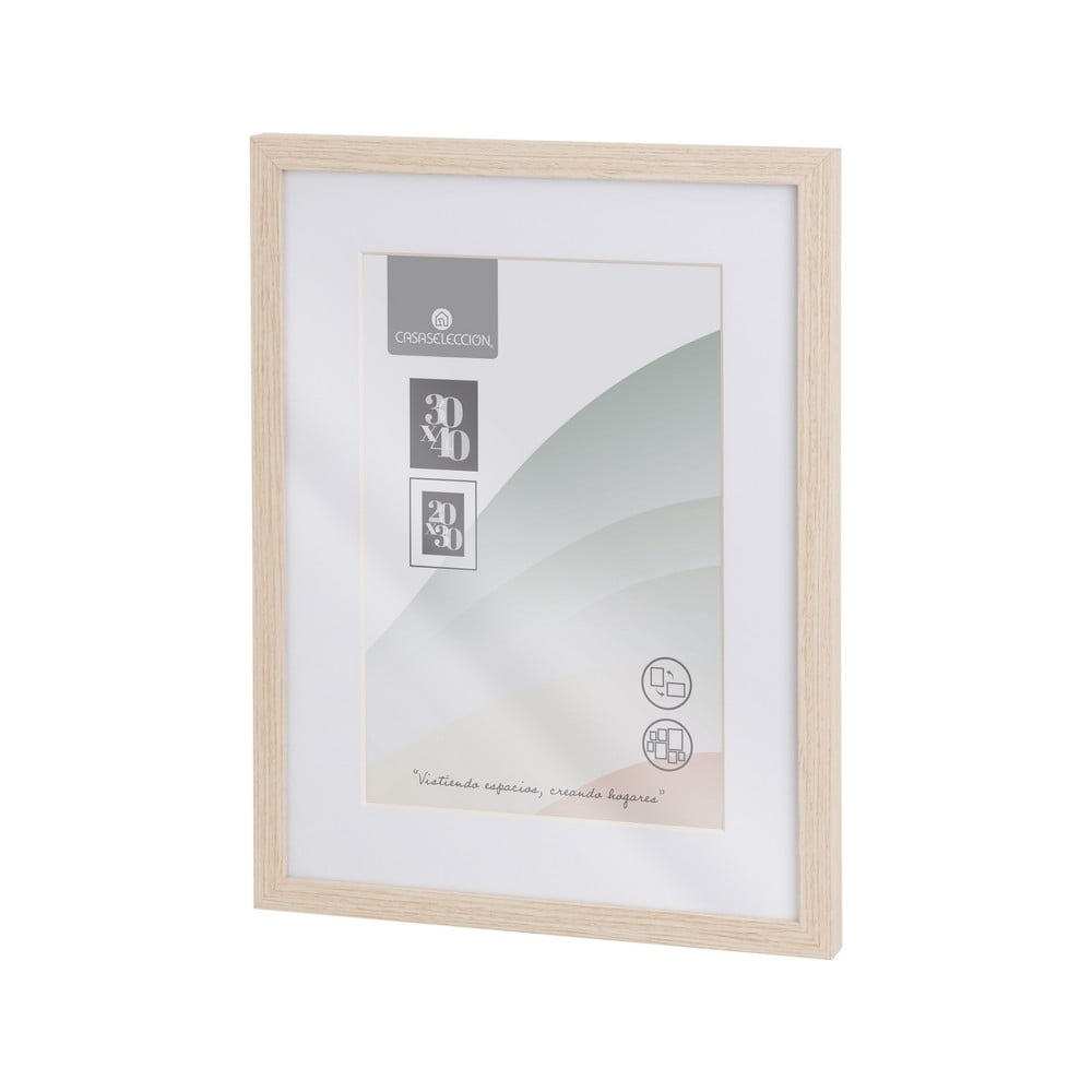 Ramă foto în culoare naturală de agățat 32x42 cm Sencillo – Casa Selección