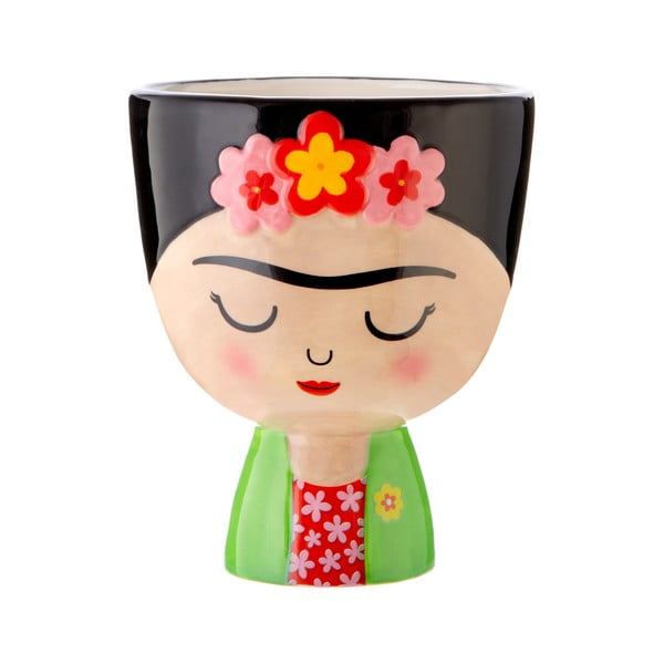 Ghiveci decorativ din piatră pictată manual ø 12 cm Frida – Sass & Belle