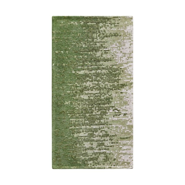 Covor tip traversă verde lavabil 55x190 cm Tamigi Verde – Floorita