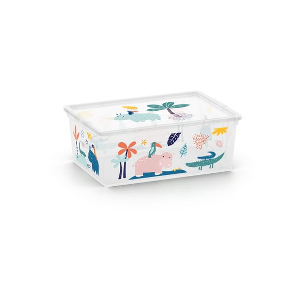 Cutie de depozitare pentru copii  albă din plastic 37x26x15 cm C Box Style – KIS