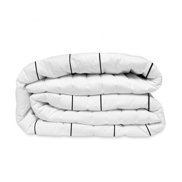Cuvertură albă matlasată din bumbac 240x260 cm My love – Blanc-image-4