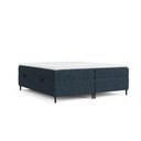 Pat boxspring albastru închis cu spațiu de depozitare 200x200 cm Araya – Maison de Rêve