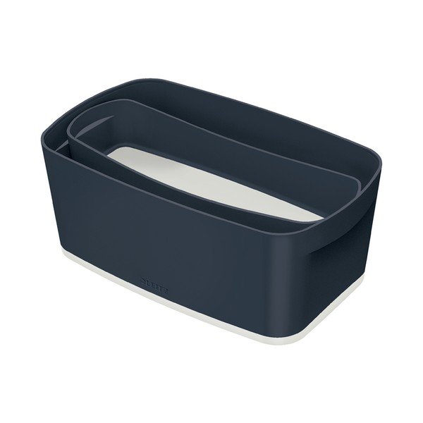 Organizator de birou din plastic negru MyBox - Leitz-image-3