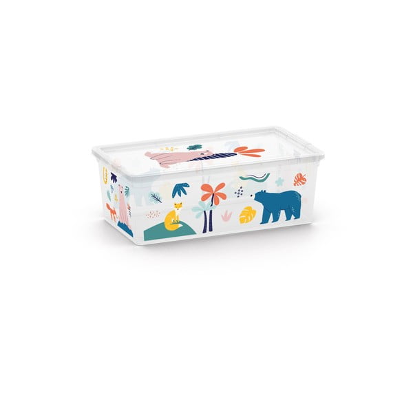 Cutie de depozitare pentru copii  albă din plastic 34x19x12 cm C Box Style – KIS