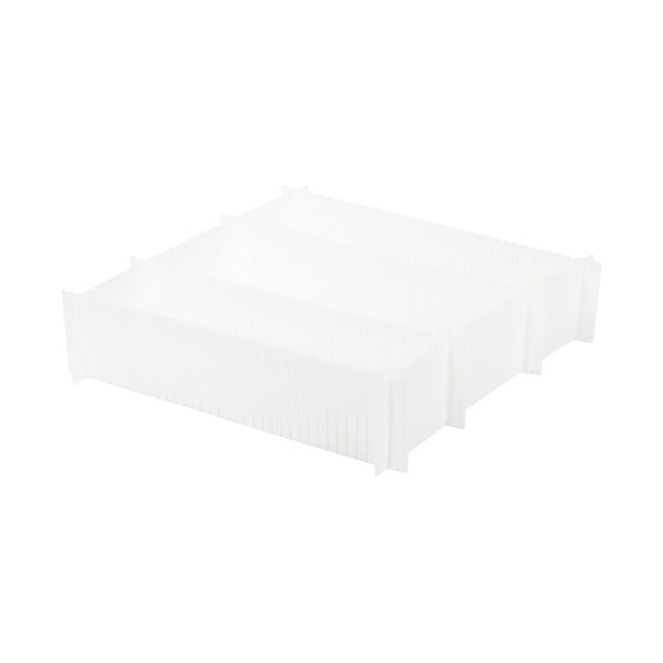 Set 6 separatoare pentru sertar Compactor Drawer Dividers, alb