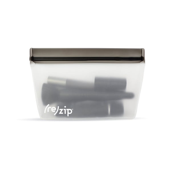 Set de 3 pungi pentru alimente (re)zip Essential, gri-image-2