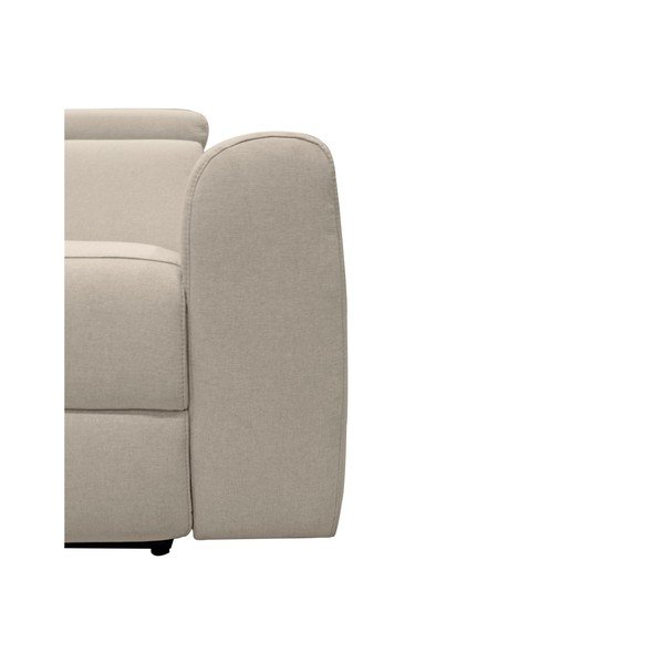 Canapea albă cu tapițerie din imitație de piele 216 cm Capena – Støraa-image-4