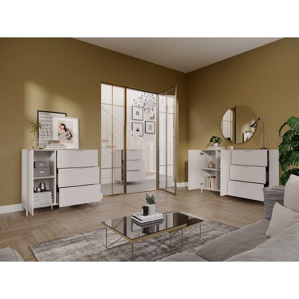 Dulap crem cu aspect mat 68x98x40 cm Savoca – Germania-image-1