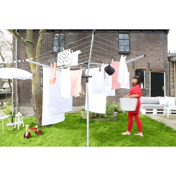 Uscător de rufe argintiu pentru grădină 60 m Lift-o-Matic Advance – Brabantia-image-4