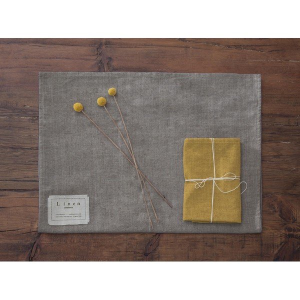 Set 4 șervețele textile din amestec de in Really Nice Things Beige, 43 x 43 cm-image-2