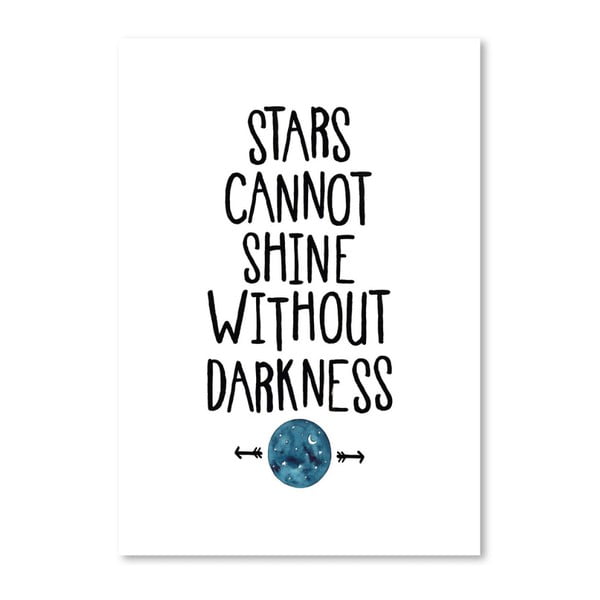 Poster Americanflat Stars & Darkness, 42 x 30 cm