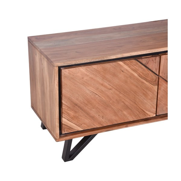 Comodă TV în culoare naturală din lemn de acacia 150x51x40 cm Ambala – Interia Home & Living-image-4