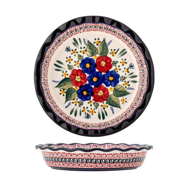 Farfurie pentru servire din gresie ø 26,5 cm Florist – Bloomingville