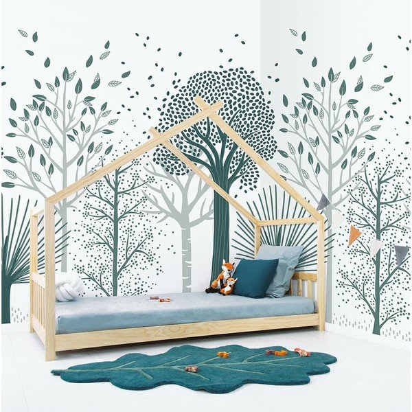 Tapet pentru copii 200 cm x 248 cm Blue Forest – Lilipinso-image-1