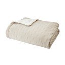 Cuvertură crem matlasată din sherpa 220x230 cm Cosy Nori – Catherine Lansfield