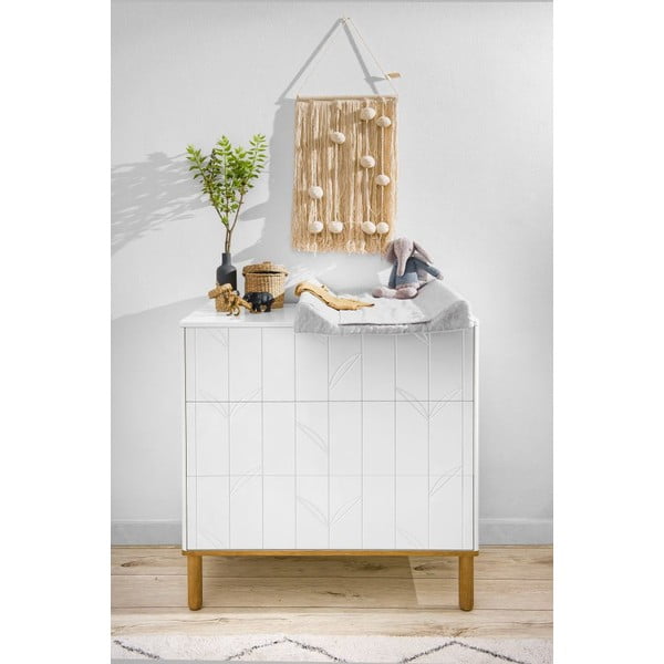 Comodă pentru copii BELLAMY Toteme Botanic, alb-image-1