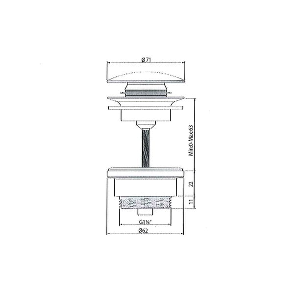 Ventil pentru chiuvetă – Sapho-image-2
