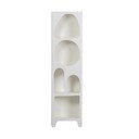 Bibliotecă albă 48x180 cm Caz – WOOOD