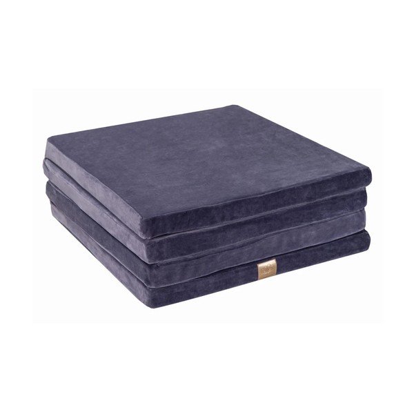 Saltea de joacă pentru copii albastru prăfuit 120x120 cm – Meowbaby-image-2