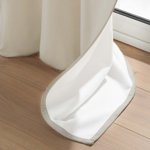 Draperie bej termoizolantă din microfibră 135x260 cm Micropolar – douceur d'intérieur-image-3