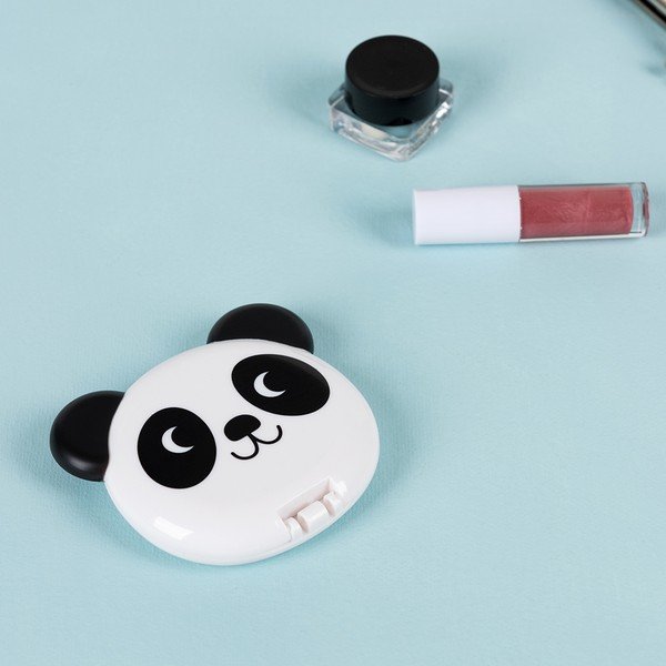 Oglindă cosmetică de mărire 8x7 cm Miko the Panda – Rex London-image-1
