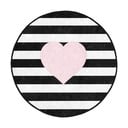 Covor rotund  pentru copii negru-alb ø 80 cm Comfort – Mila Home