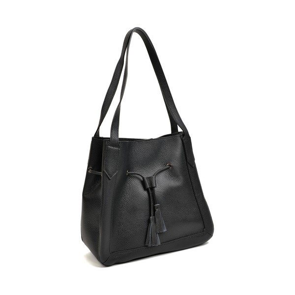 Geantă Tote din piele Roberta M Anete, negru-image-1