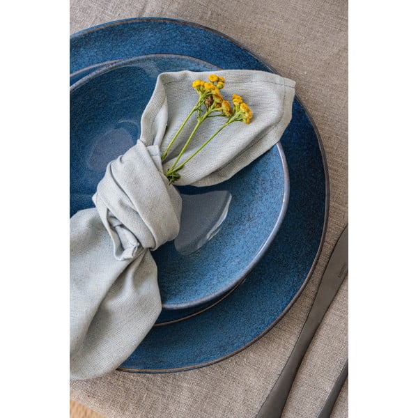 Serviciu de masă 16 buc. albastru închis din gresie Glosia - Bonami Selection-image-3