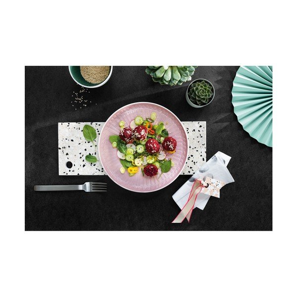 Farfurie din porțelan Villeroy & Boch Blossom, ⌀ 24 cm, alb-roz-image-2