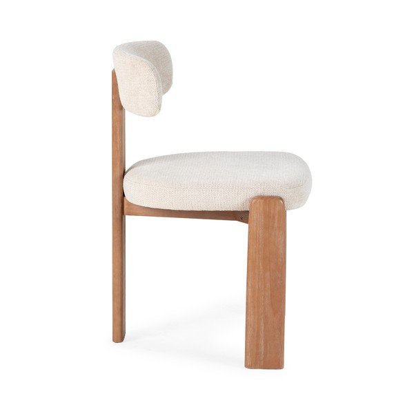 Scaune de dining crem 2 buc. tapițate Nadia – MOME-image-3