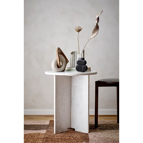 Măsuță auxiliară rotundă din marmură ø 46 cm Jasmia – Bloomingville-image-1