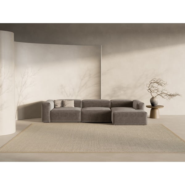 Colțar maro (cu colț pe partea dreaptă/cu șezlong) Bergamo – Cosmopolitan Design-image-1