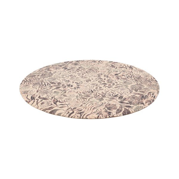 Covor bej rotund din lână ø 133 cm Fiorena – Agnella-image-3