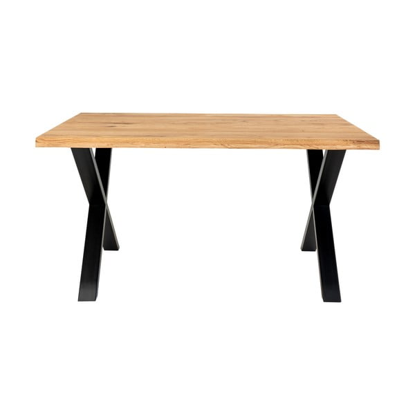 Masă dining cu blat din lemn masiv de stejar House Nordic Toulon, 140 x 95 cm-image-3