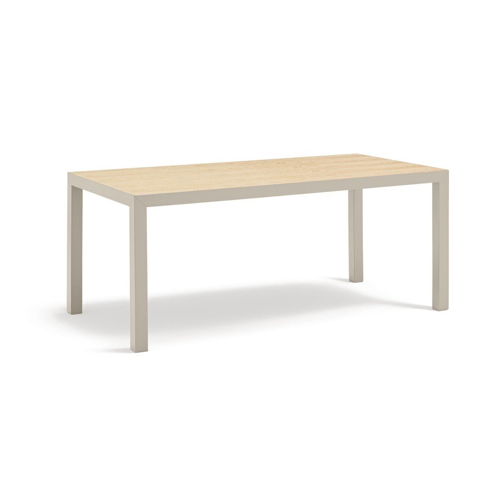 Masă de dining cu blat din lemn de stejar 75x180 cm Alma – Teulat