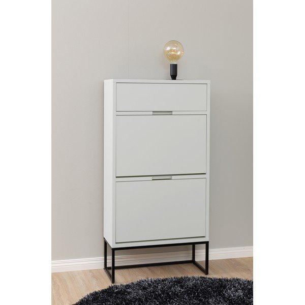 Pantofar alb cu deschidere înclinată Lipp - Tenzo-image-1