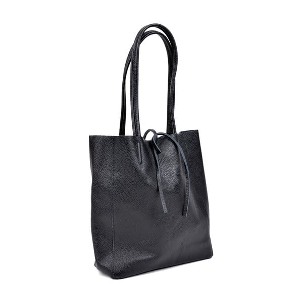 Geantă din piele Sofia Cardoni Vera, negru-image-2