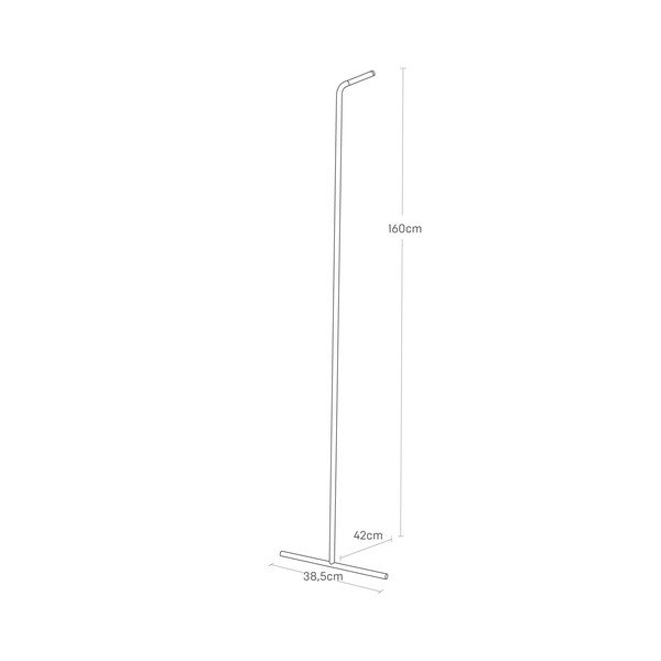 Suport pentru haine alb pentru perete din metal Tower – YAMAZAKI-image-3