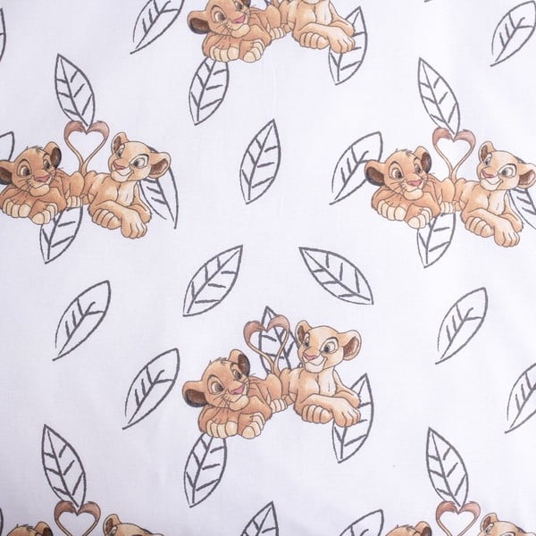 Lenjerie de pat pentru copii galben-deschis din bumbac pentru pătuț 100x135 cm Lion King "Best Friends" – Jerry Fabrics-image-4